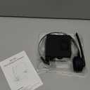 Trucker Bluetooth Angteela Headset with Microphone, Wireless Cell Phone Headset with Noise Canceling Mic Charging Base Mute Function for Home Office Call Center Skype