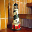 Lighthouse Model Money Bank Home Ornaments Figurines Saving Piggy Bank Home Ornaments Tabletop Figurines