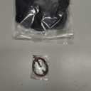 CJL HAIR Large Messy Bun Hair Piece Wavy Curly Scrunchies Synthetic Chignon Ponytail Hair Extensions Thick Updo Hairpieces for Women Off Black