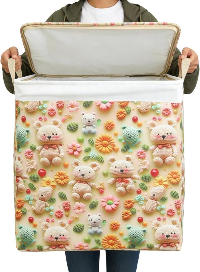 120L Extra Large Laundry Basket with Lid & Handles, Collapsible Waterproof Laundry Hamper for Laundry Room Organization