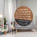 Christian Home Wall Decor, Farmhouse Christian Bible Verses Wooden Hanging Sign Decor Wall Art, Christian Religious Decoration for Home Office, Christian Gifts for Women Men, The Glory of God