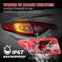 Tail Light Comaptible with Hyundai Sonata 2015 2016 2017 Replaces 92401C2000 HY2804129 (Left Driver Side)
