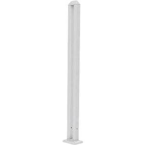 SunnyRoyal 38.6" H Picket Fence Post Kit for 38.6" White Straight Picket Fence Vinyl PVC Garden Fence Accessories for Front Yard Outdoor Decoration