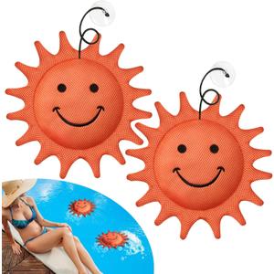 Hot Tub Scum Absorber, Hot Tub Accessories, Spa & Pool Scum Eliminating Balls,Hot Tub Scum Sponge for Hot Tub Oil Absorbing Sponge for Hot Tub Skimmer, Hot Tub Sponge Scum Remover (Sunflower)