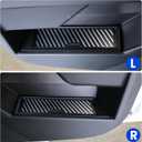 Door Storage Box Compatible with Tesla Cybertruck 2024+, Driver & Passenger Side Embedded Door Organizer, OEM Fit Interior Storage Tray, No-Drill Installation, Black (2PCS)