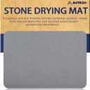 12x16 inch Marble Stone Drying Mat for Kitchen Counter Super Absorbent Dish Drying Mat Diatomaceous Earth Quick Dry Dish Mat1 Pc
