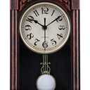jomparis Pendulum Wall Clock Gifts for Dad,Dad Gifts for Christmas Retro Quartz Decorative Battery Operated Wall Clock for Living Room, Office, Home Decor(16 Inch, Bronze)