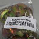 1/4"-20 Brad Hole T-Nut with Screws, Zinc Plated Carbon Steel 3-Hole T-Nuts, Insert Female Thread Mounting Fastener for Wood Furniture and DIY Project