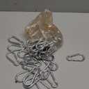 50Pack Heavy Duty Carabiners M8 5/16" Spring Snap 3Inch Zinc-Galvanized Steel Carabiner Clips Chain Quick Links Safety Connector for Hammock Swing Fitness Gym Outdoor Supplies Boating