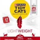 Purina Tidy Cats LightWeight 24/7 Performance Odor control, Multi-Cat, Clumping, 99.9 Percent Dust Free Cat Litter - 17 lb. Box