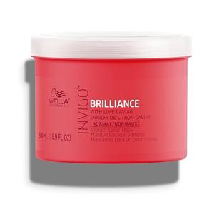 Wella Professionals Invigo Brilliance Color Vibrancy Mask | For Fine/Normal Colored Hair | Conditioning & Moisturizing Treatment | 16.9 Fl Oz