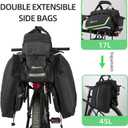 ROCKBROS Bike Trunk Bag 17L-45L Expandable Waterproof Rear Rack Bags, 41.5*27*19 cm