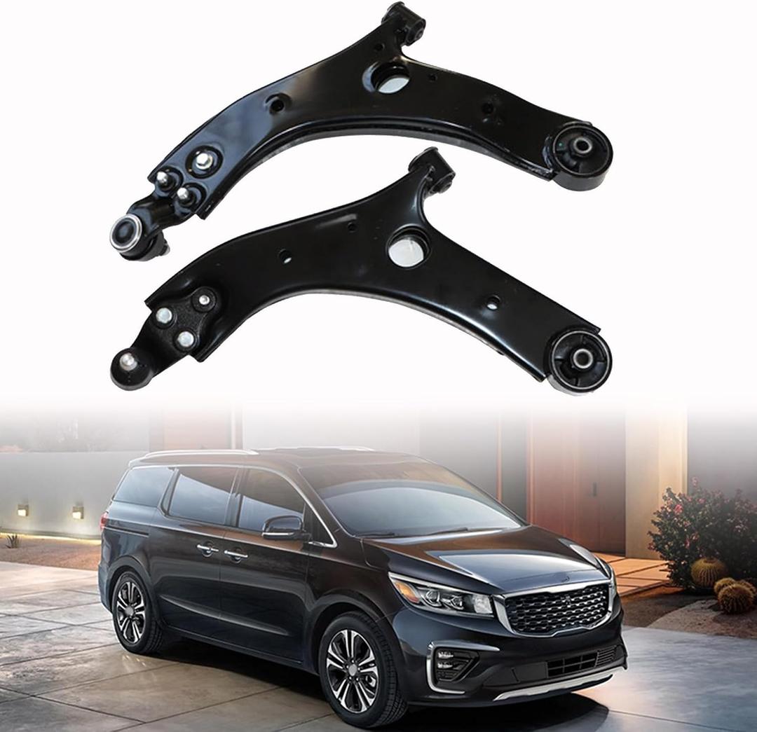 GXARTS Lower Front Left and Right Control Arm with Ball Joint 54501-A9100 54501-A9200 Compatible With KIA Sedona 3.3L 2015 2016 2017 2018 2019 2020 2021