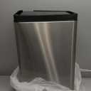 EKO Mirage-T 50 Liter / 13.2 Gallon Touchless Rectangular Motion Sensor Trash Can, Brushed Stainless Steel Finish