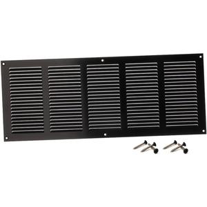 Steinberg14 Black Vent Cover 18x6 (Duct Opening) with Mesh - Wall and Ceiling Ventilation Register - Metal Air Grille - HVAC Cold Air Return Vent - 19.68"W x 7.87"H Outer Dimensions