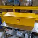 Industrial Steel Truck Tool Box w/Gas-Shock Lid, Pry-Resistant Security & Weatherproofing Toolbox Organizer Chest Fits Pickup, Truck Bed, RV, Trailer