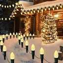 MEDIUM SIZED POINTED CHRISTMAS STYLE LIGHTS 20 COUNT