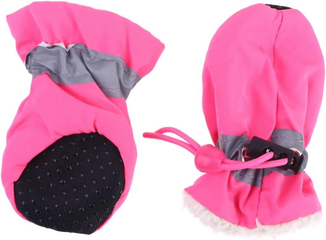 Set Rain Shoes for Dogs Non-Slip Shoe Cover Medium Size Dog Boots Puppy Socks for Winter Protective Case Elastic Band