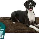 Furhaven 60" x 48" Highly Absorbent Dog Door Mat for Muddy Paws, 100% Washable, Perfect for Entryway, Kitchen, & Bathroom Use - Chenille Shammy Rug - Mud (Brown), Jumbo Plus/XXXL