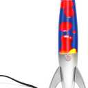 Original Magma Lamp with Blue Liquid and Red Wax, 14.5 Inch Motion Lamp Cool Night Light Home Bedroom Office Decoration for Adults