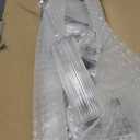 Ciaell 24 Pack Plastic Champagne Flutes - 6oz Ribbed Disposable Champagne Glasses - Clear Vintage Mimosa Glasses with Long Stem, Elegant for Weddings, Birthdays, Party