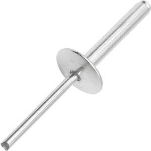 30Pcs Large Flange Extra Long Blind Rivets, Extended Length, Aluminium Large Head Steel Shank Mandrel Long-Shaft Pop Rivets (3/16"x1-49/64")