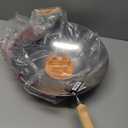 JOYCE CHEN Classic Series 14-Inch Round Bottom Carbon Steel Wok with Birch Handles