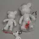 7+9 inch Blank Bear Mold 2 Set DIY Fluid Bear + 1 Keychain Creativity Figure for Home Decoration