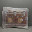 Giant Cardboard Gingerbread House Stand up Christmas Gingerbread Playhouse Holiday Sweets House Decor Cardboard Craft Activity for Xmas Families 40.5 x 32 x 26.5