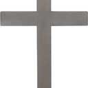 Texphw Handmade Wooden Wall Cross, Catholic Hanging Crosses for Wall Decor, Christians Spiritual Religious Cross Gifts for Christmas Church Home Room Decoration (Grey)