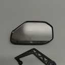 Bike Mirror, Aluminum Handlebar Mount Foldable & Adjustable Bicycle Mirror, HD Real Glass Rear View Mirror for E-bike Scooter MTB, Mountain Bike & City Bikes (Left 0.87-1")