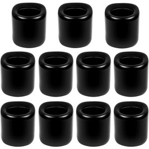 Black Spell Candle Holders 10 PCS, KSWING 1/2 Inch Diameter Ceramic Chime Ritual Candlestick Holders, Great for Casting Meditation Rituals Prayer Birthdays Altar Vigil Wiccan Supplies