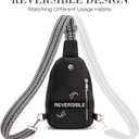 Crossbody Bags for Women Initial Sling Bag Cross Body Fanny Packs Personalized Gifts for Mom Women Wife (Black)