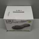 Smooth Triple Fusion Back Massager,with Heat, Vibration & Lumbar Traction - Deep Tissue Lumbar Pillow for Lower Back Pain Relief, Relaxation for Home, Office - Corded ElectricDark Gray