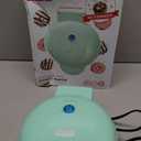 Dash Express Mini Donut Maker - Homemade Dessert Maker - Features Double-Sided, Non-Stick Surface & Space-Saving Design - Makes 7 - Aqua