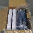 Delamu 2-Tier Multi-Purpose Bathroom Under Sink Organizers and Storage, Stackable Kitchen Pantry Organization, Pull Out Medicine Cabinet Organizer with Movable Dividers, Blue, 2 Pack