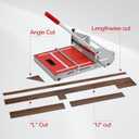 10mm Thick Floor Cutter - 13" Pro Vinyl Floor Cutter for LVP, LVT, WPC, SPC, PVC, VCT, Rigid Core Vinyl Flooring - Honing Stone Included - Manual Operation, No Electricity, No Noise