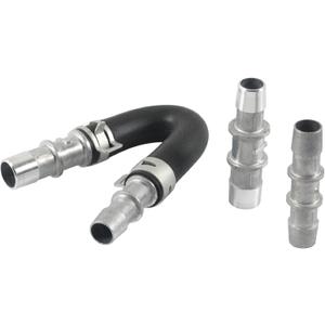 626-001 Engine Heater Core Bypass Kit, Aluminum Heater Core Flush Tools With 5/8" and 3/4" Hose, Universal Engine System Maintenance Accessories for Most Common Heaters Hoses