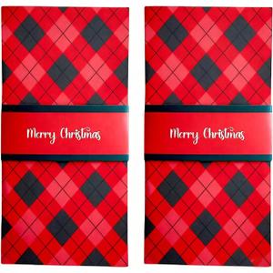 2Pcs Handmade Waterfall Christmas Gift Card Booklet, 2026 New Christmas Gift C ard Booklet, Xmas DIY Surprise Money Card Sleeve Book Holder, Xmas Holiday Party Supplies Gifts for Family Frien