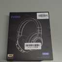 KVIDIO Active Noise Cancelling Headphones, 70 Hours Playtime Bluetooth Headphones Wireless with Microphone, Transparency Mode, Deep Bass and Hi-Fi Stereo Sound Over Ear for Travel Office (Black)