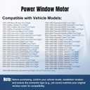 Passenger Right Side Power Window Lift Motor fit for 84-09 Chevy Tahoe Blazer Corvette C/K1500 C/K2500 C/K3500, GMC Yukon Jimmy Savana Sonoma Cadillac Buick Oldsmobile Pontiac Saturn, 742-143