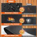Round Fire Pit Mats for Under Fire Pit Compatible with Solo Stove, Accessories Compatible with Solo Stove , 3-Layer Fireproof Esay to Clean Grill Mats for Outdoor Grill to Protect the Deck, 39in