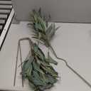 Briful Artificial Eucalyptus Willow Branches 33'' Tall Gray Fake Eucalyptus Stems Arrangement, Realistic Faux Greenery Stems, Indoor Plant, Home Housewarming Farmhouse Porch Vase Decor, Set of 3