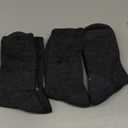 Facool Diabetic Socks for Men Women, Merino Wool Non-Binding Top Crew Socks with Cushion Sole, Seamless Toe 3 Pairs (Medium, Dark Grey X 3)