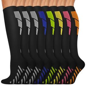 Copper Compression Socks 15-20 mmHg for Men & Women 6 Pairs – Circulation Support for Nurses, Travel, Running, Hiking, Soccer,Gift,Pregnant, Nurses(L/XL)