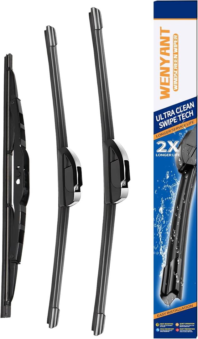 22"/22"/13" Windshield Wipers Compatible with 2015-2020 GMC Yukon XL Cadillac Escalade ESV Front and Rear Wiper Blades for My Car Original Equipment Automotive Replacement (Set of 3)