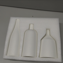 White Ceramic Vase Set of 3, Farmhouse Decor, Modern Minimalist Home Decorative Vase, Kitchen, Bedroom, Office, Living Room, Bathroom, Shelf Centerpiece Table, Bookshelf Decorations, Ideal Gift