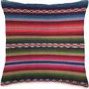 Mexican Baja Blanket - Colorful Fiesta Throw Pillow (16x16)