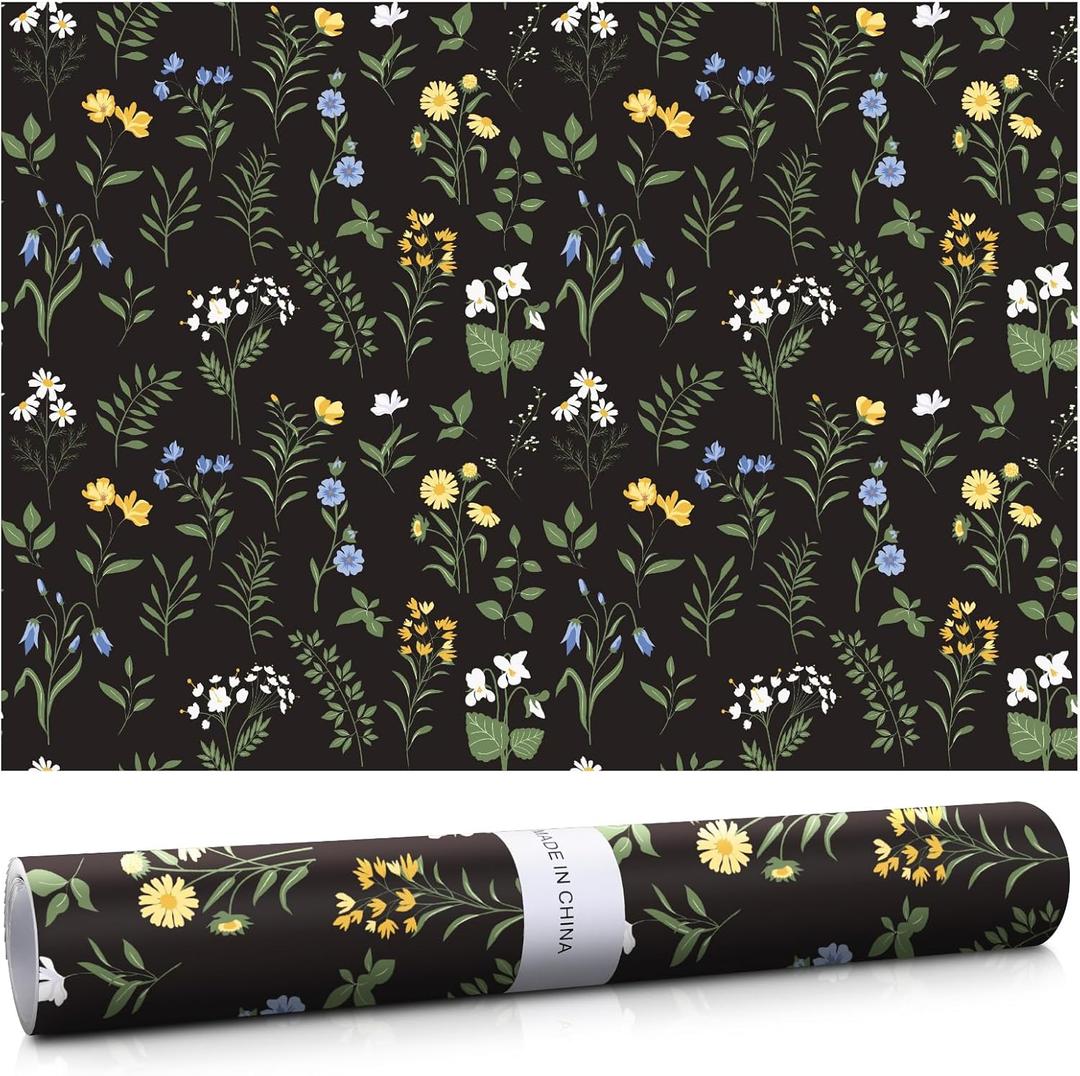 10 Sheets Drawer Liners for Dresser Scented Drawer Liners Non Adhesive Scented Paper for Fragrant Home Shelf Closet (Linen, Boho Floral)