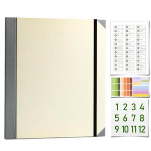 The Life Book Document Organizer - Binder for Important Documents, Document Organizer Foliofor Bills Checks Birth Certificates etc (Khaki)